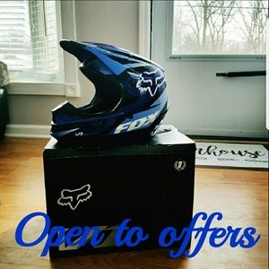 Blue Fox racing helmet